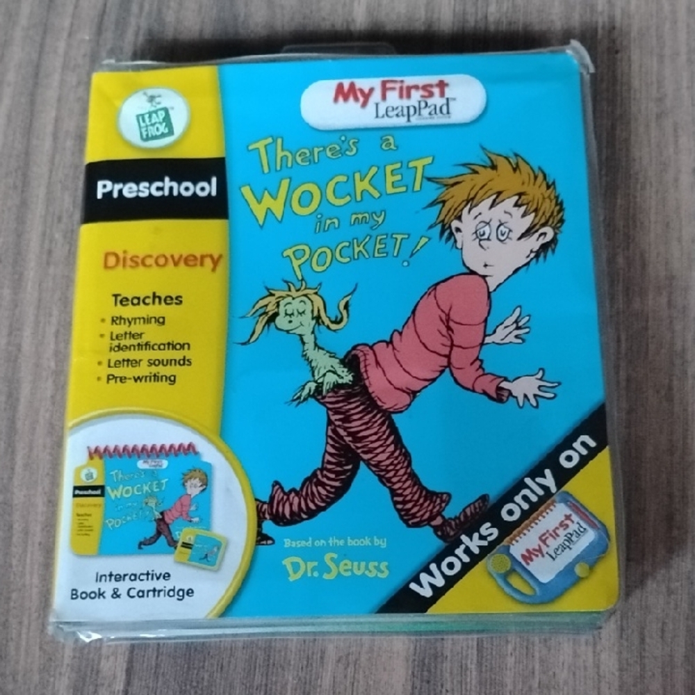 NEW LeapFrog My First Leap Pad Dr. Seuss There's a Wocket In My Pocket